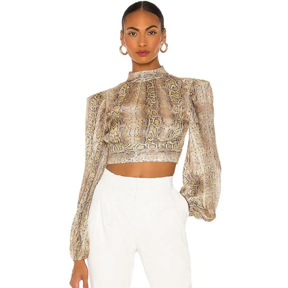 ROCOCO SAND Rhea Mini Skirt set in Snake Multi - Picture 6 of 16